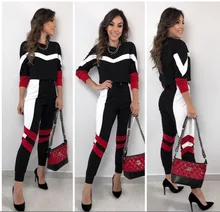 ZOGAA 2019 New Fashion Women Two Piece Set Top + Pants Leisure Sports Sweat Suits Female Sportswear 2 Piece Set Women's Wear
