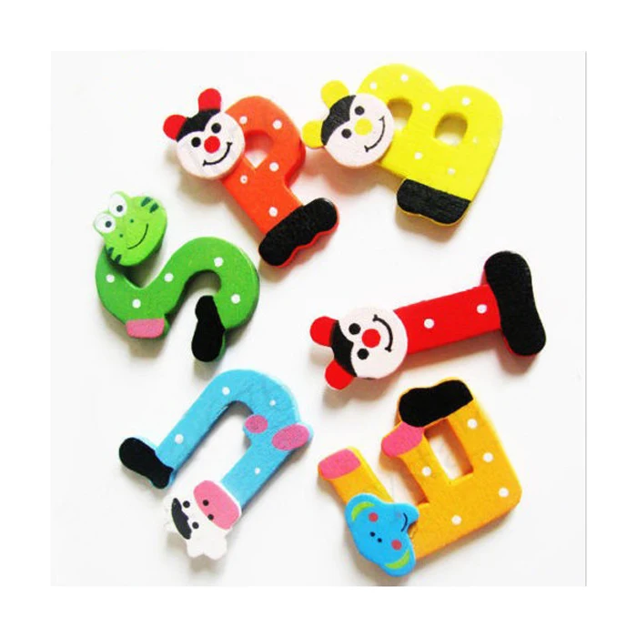 HIINST игрушки для детей 26 шт. деревянный мультяшный Алфавит A-Z магниты детские развивающие игрушки английские буквы магнит на холодильник