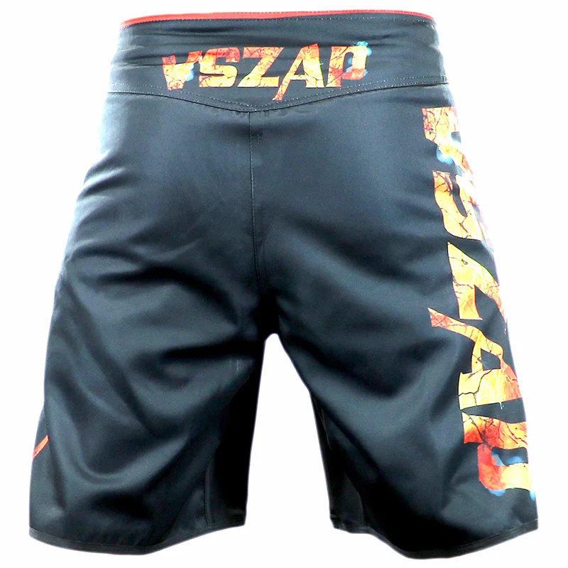 Мужские боксерские трусы VSZAP, шорты с принтом MMA, шорты для борьбы, шорты из полиэстера, шорты для тайского бокса