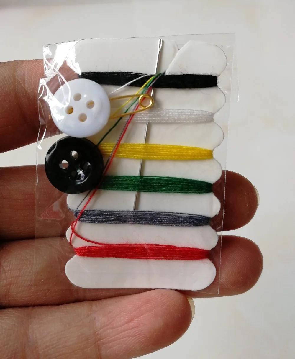 Sewing Pins Sewing Tools Craft Supplies Portable Mini Sewing Kit Needle Thread Button Pin Set 80 Sets Travel Household Tools Kit Hotel Hand Sewing Bags