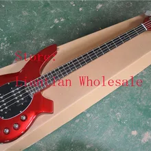 Высокое качество Musicman Bongo Металл красный 4 струнная музыкальная Мужская электрическая бас-гитара с активным звукоснимателем-189-5