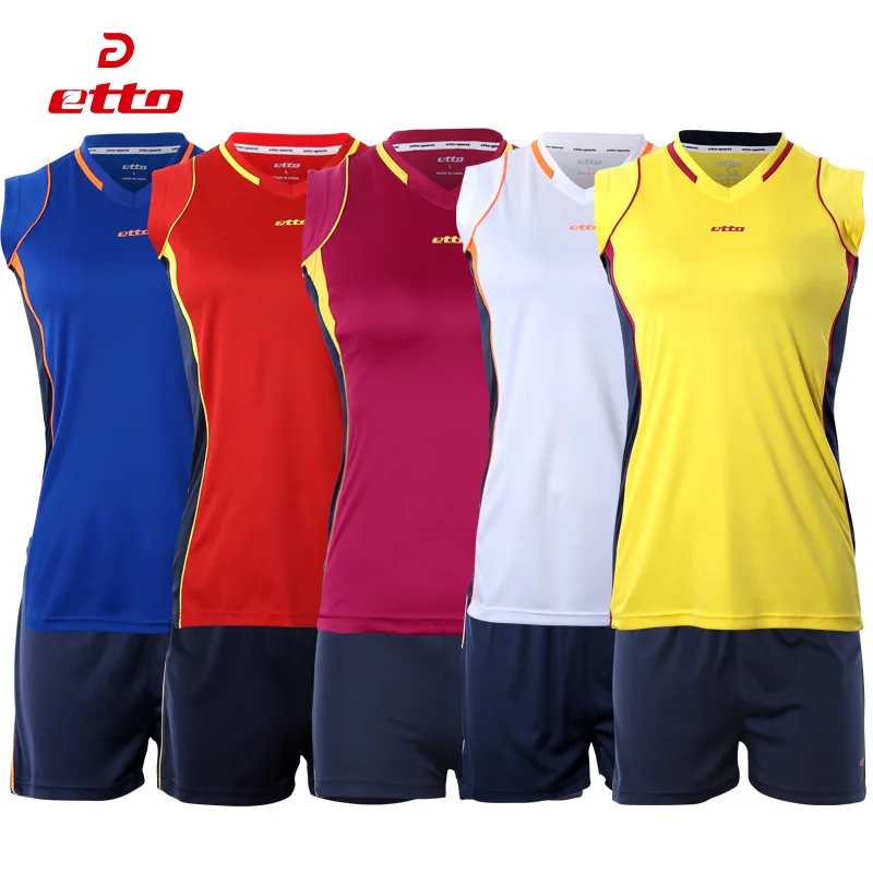 Etto 2016 17 New Professional Women Volleyball Jerseys Uniforms Sportwear Suit Female Volleyball