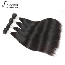 Joedir Pre-colored Peruvian Straight Hair Bundle Deals 3 Bundles 4 Bundles Remy Natural Color Human Hair Weave Bundles