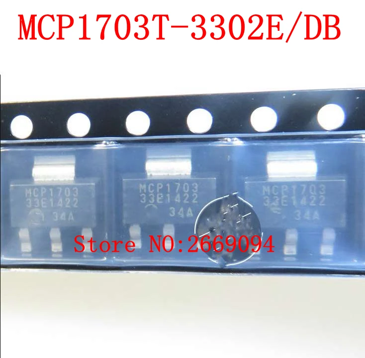 5 шт./10 шт. MCP1703T-3302E/дБ IC REG LIN 3 В 250MA SOT223-3 MCP1703-3302E/DB MCP170333E MCP1703 33E | Электроника