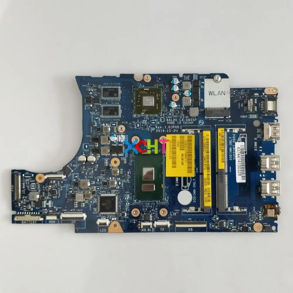 CN-06682Y 06682Y 6682Y BAL20 LA-D805P w I3-6006U процессор 216-0864032 GPU для Dell Inspiron 5567 ноутбук материнская плата