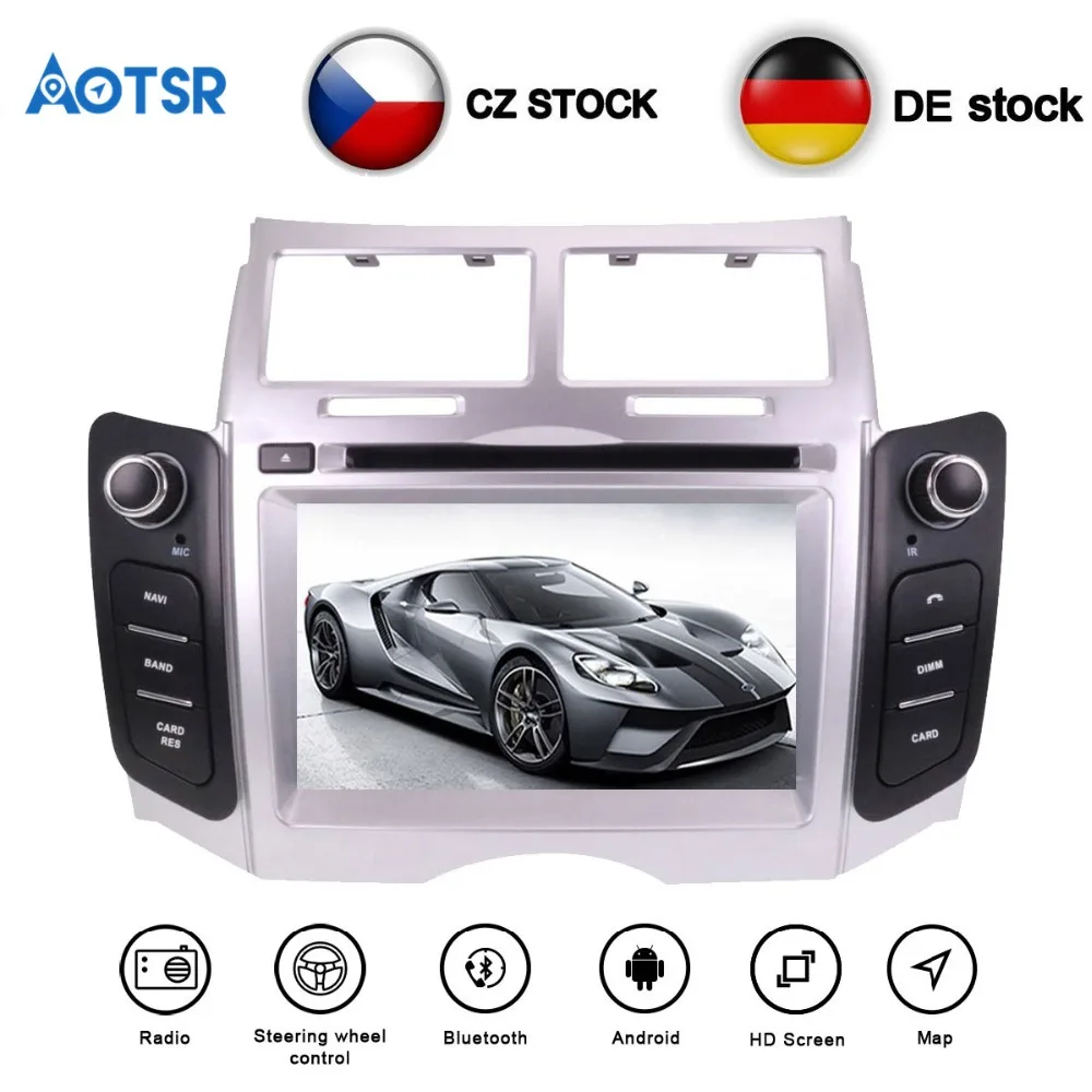 Top Android 8.1 4Core RAM 2GB ROM 16GB Car Stereo Screen Radio For Toyota Yaris 2005-2011 Car CD DVD Player GPS Navigation DE stock 5