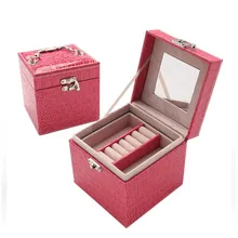 LIYIMENG элегантные и прекрасные ювелирные изделия ящик для хранения Европейский ретро бархат небольшая шкатулка серьги коробка для хранения