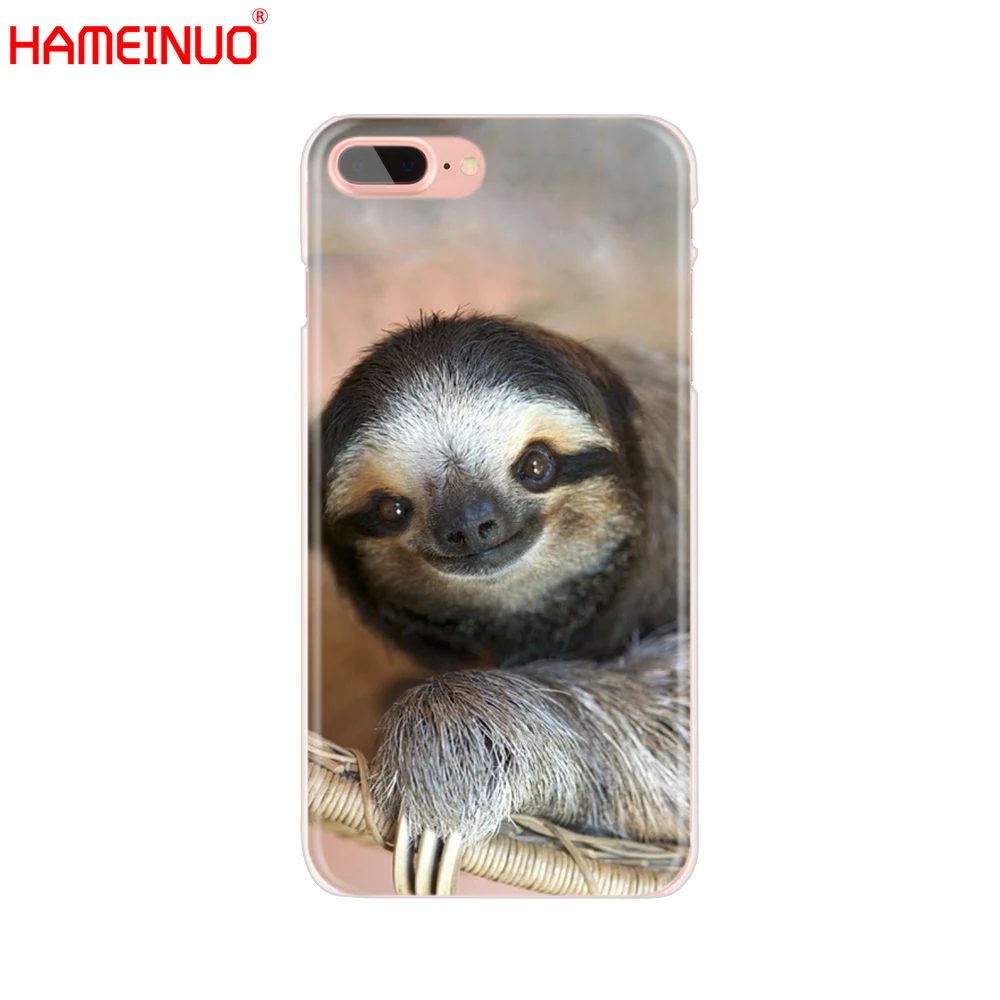 Hameinuo кофеином лень животных сотового телефона чехол для iPhone X 8 7 6 4 4S 5 5S SE 5C 6S плюс