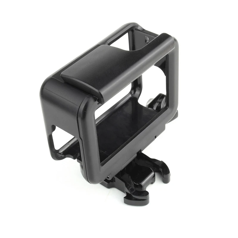 Standard Frame Protective Housing Case + Silicone Lens Cover Set For Gopro Hero 5 6 7 Whitesilver Hero 2018 Camera Accessories   (2)