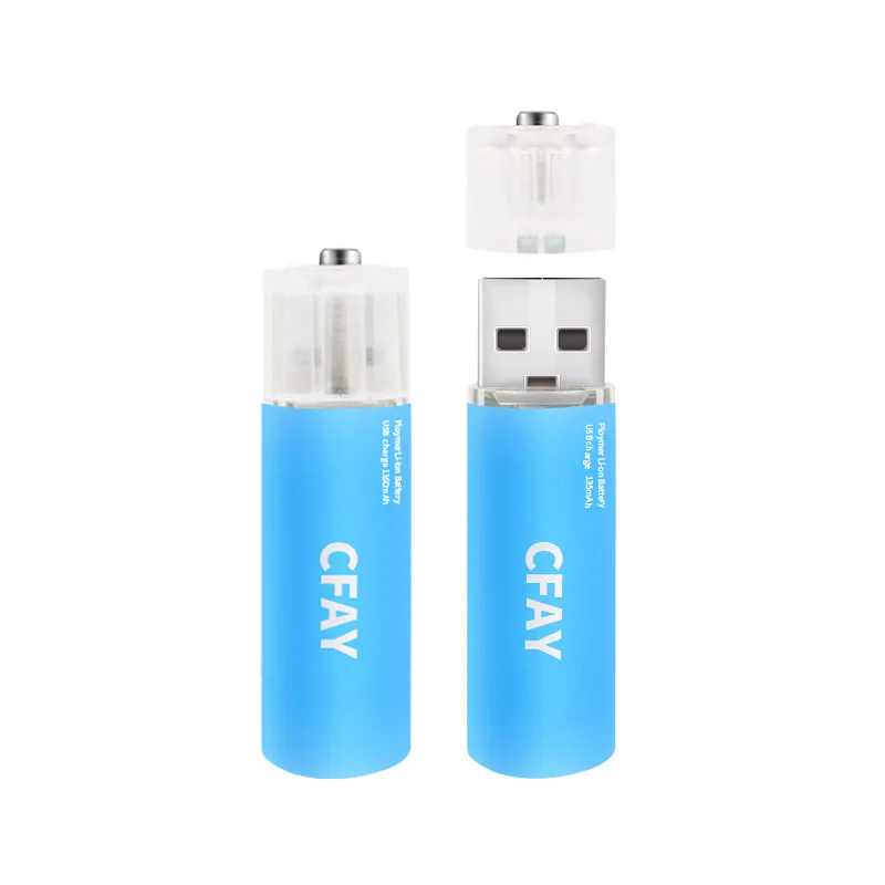 

GTF 2019 New AA 1.5V 1350mAh Battery USB Quick Charging Rechargeable Lithium Polymer Battery replace Electric toothbrush battery