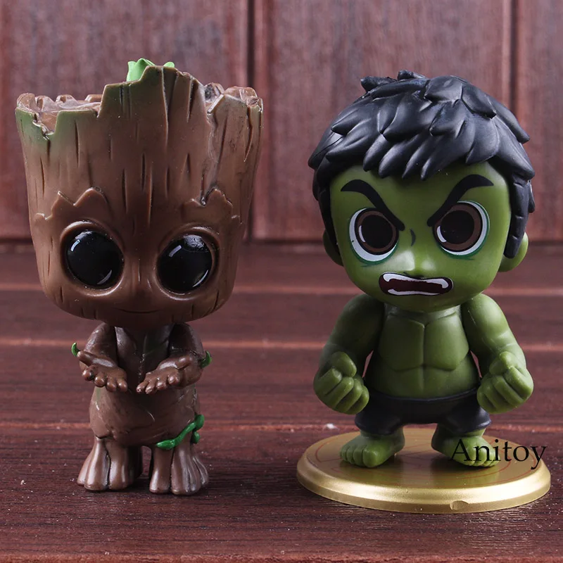 

Marvel Avengers Infinity War Tree Man Bobble Head Action Figure PVC Car Decoration Collectible Model Toy
