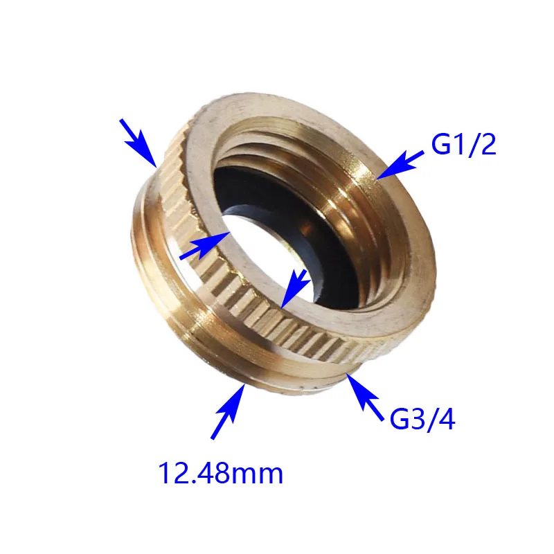 Латунный разъем Женский 1/2 до 3/4 Мужской Латунный адаптер садовый кран резьбовой разъем 1 шт