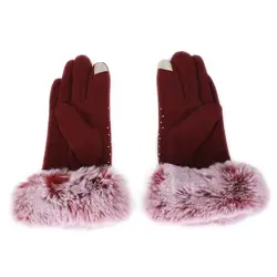 Перчатки, Для женщин Зимние Спорт на открытом воздухе Перчатки сенсорный экран теплые Перчатки Новый