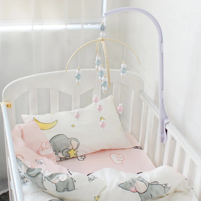 Brinquedo do Bebê Berço do Bebê Móvel para Recém nascidos Acessórios do Brinquedo Educacional para Diy Chocalho Conjunto Bracket Titular Quadro Brinquedo Sino Cama Musical 5 Brinquedo do bebê chocalho bracket conjunto musical