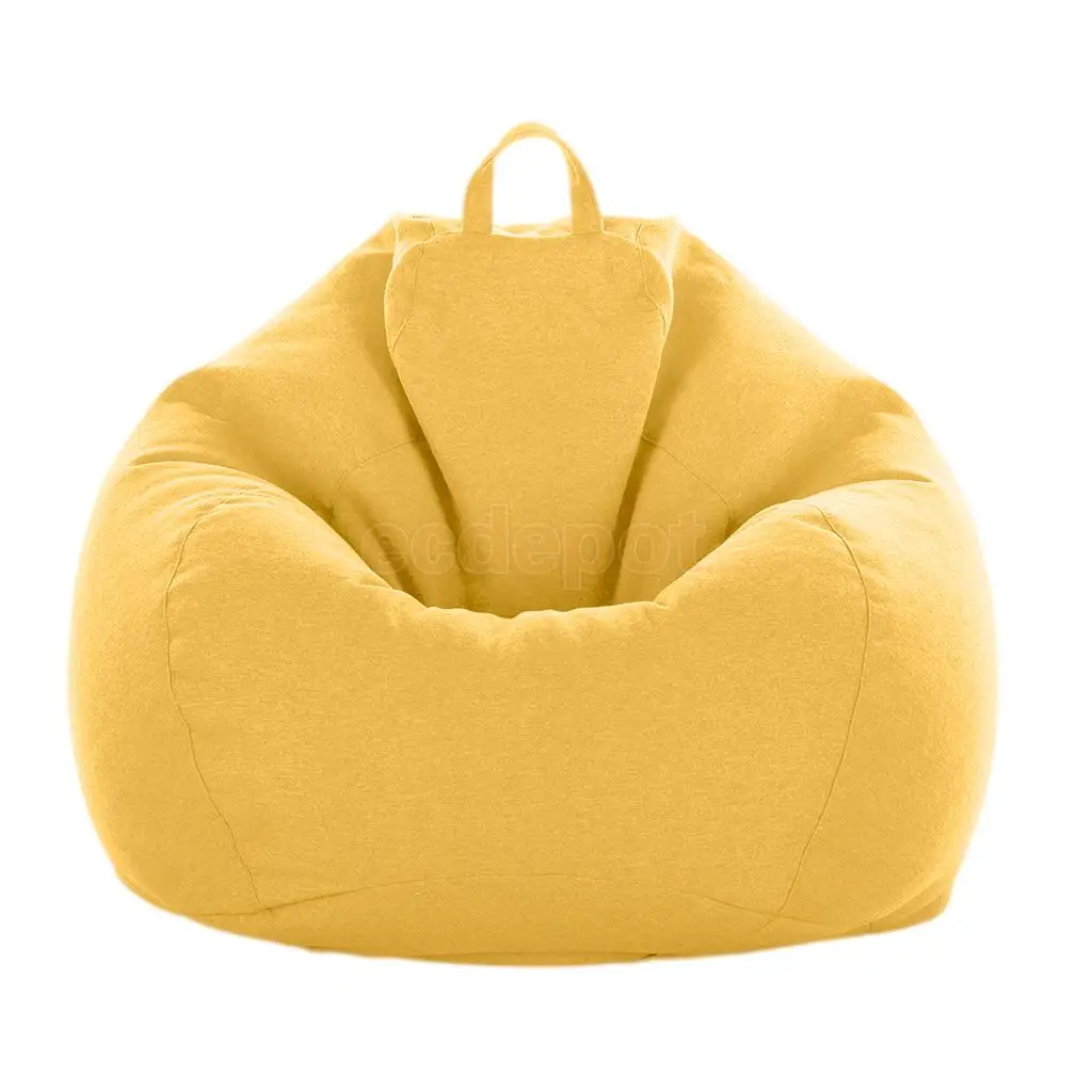 fityle Extra Large Bean Bag Sofa Chair Covers Replacement Comfy Beanbag Without Filling Lounger Seat Tatami Furniture 90*110cm