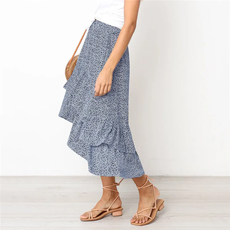 Spring Summer Autumn Hot Selling New Style Women's Sexy Casual Party Printing High Waist Hip Long Ankle length Skirt R11 (8)