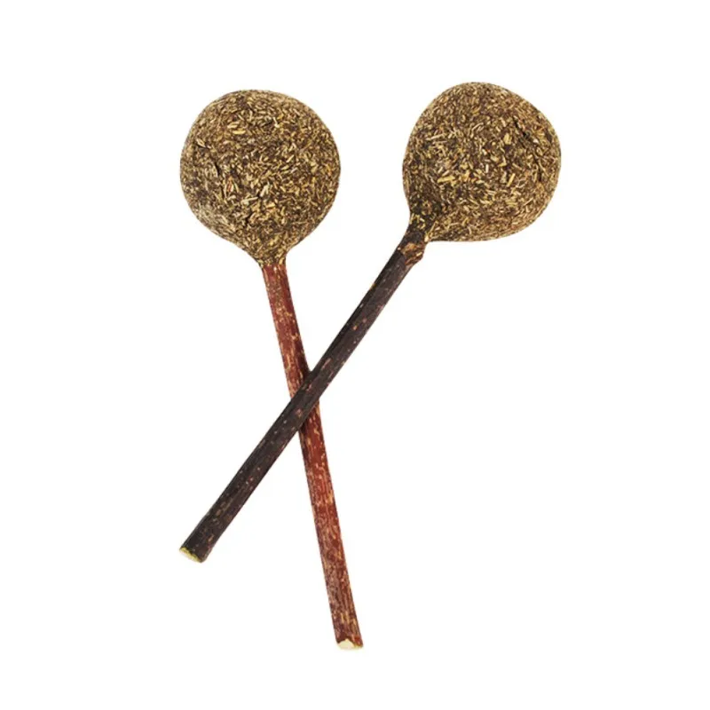 

2019 New Cat Catnip Toy Lollipop Teething stick Catnip Ball with Stick Healthy Pet Cat Mint Toys 1 pcs