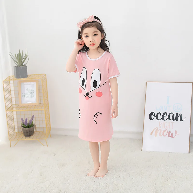 

Girl dress Pajamas Children's Infant Kids Clothes 2019 Summer Cotton Cute Cartoon Suits Tracksuit Dropshipp Girl Outfit