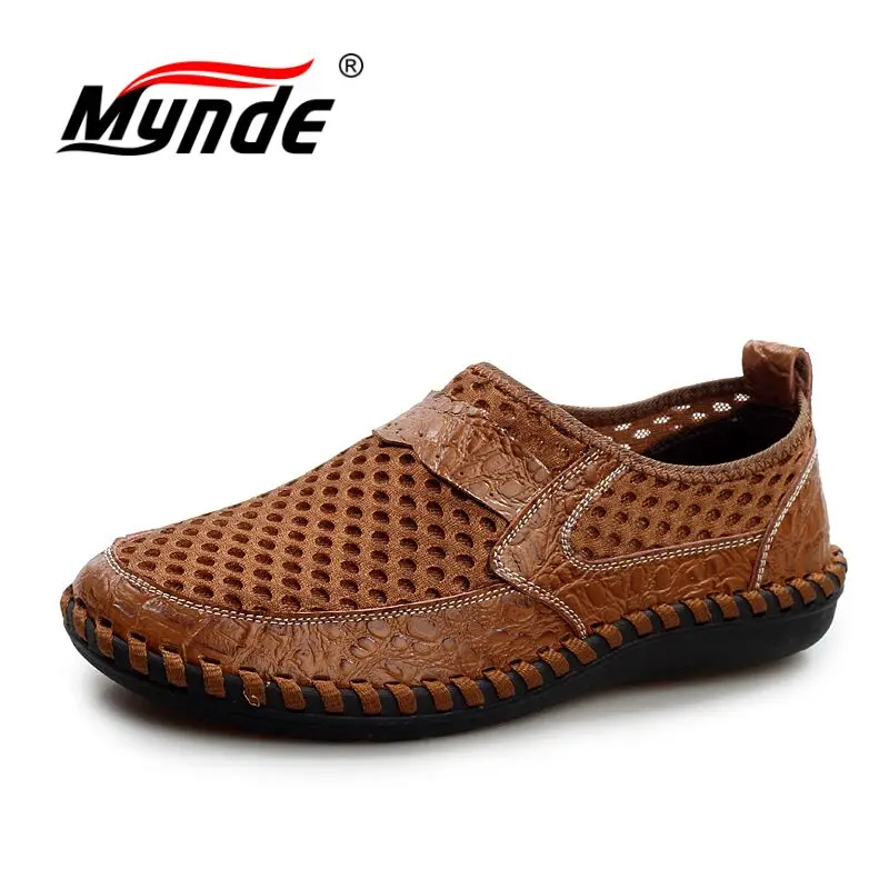 

MYNDE Summer Breathable Mens Loafers Mesh Casual Shoes Slip On Brand Fashion Men Shoes Soft Comfortable zapatillas hombre