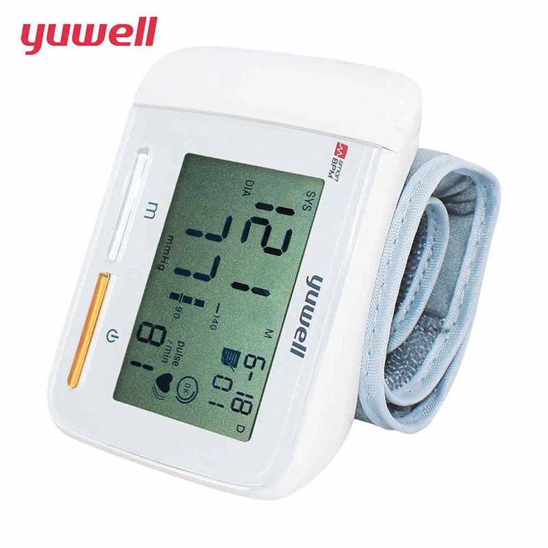 YUWELL 8900A Wrist Blood Pressure Monitor Digital LCD Wrist Cuff Heart Rate Monitor Warning For irregular Heartbeats ecg Monitor-1