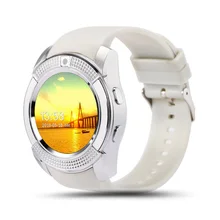 Смарт-часы Для женщин/Для мужчин часы телефон для Android V8 Bluetooth Smart Часы Smartwatch Водонепроницаемый можно вставить sim-карту, чтобы вызов