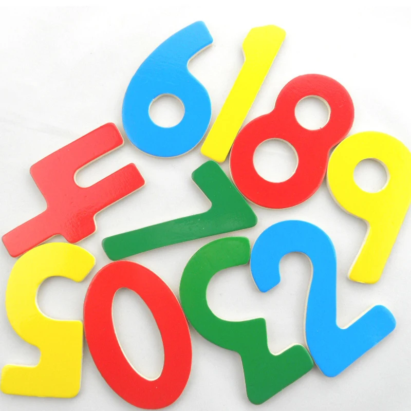 Wooden Puzzles For Childre Digital Recognition Digital Sorting Color Classification Educational Baby Toys