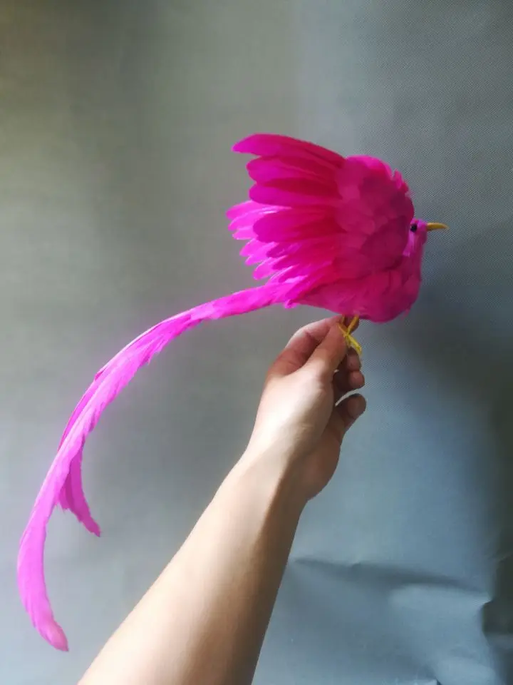 Juguete de la vida real, plumas de color rosa c