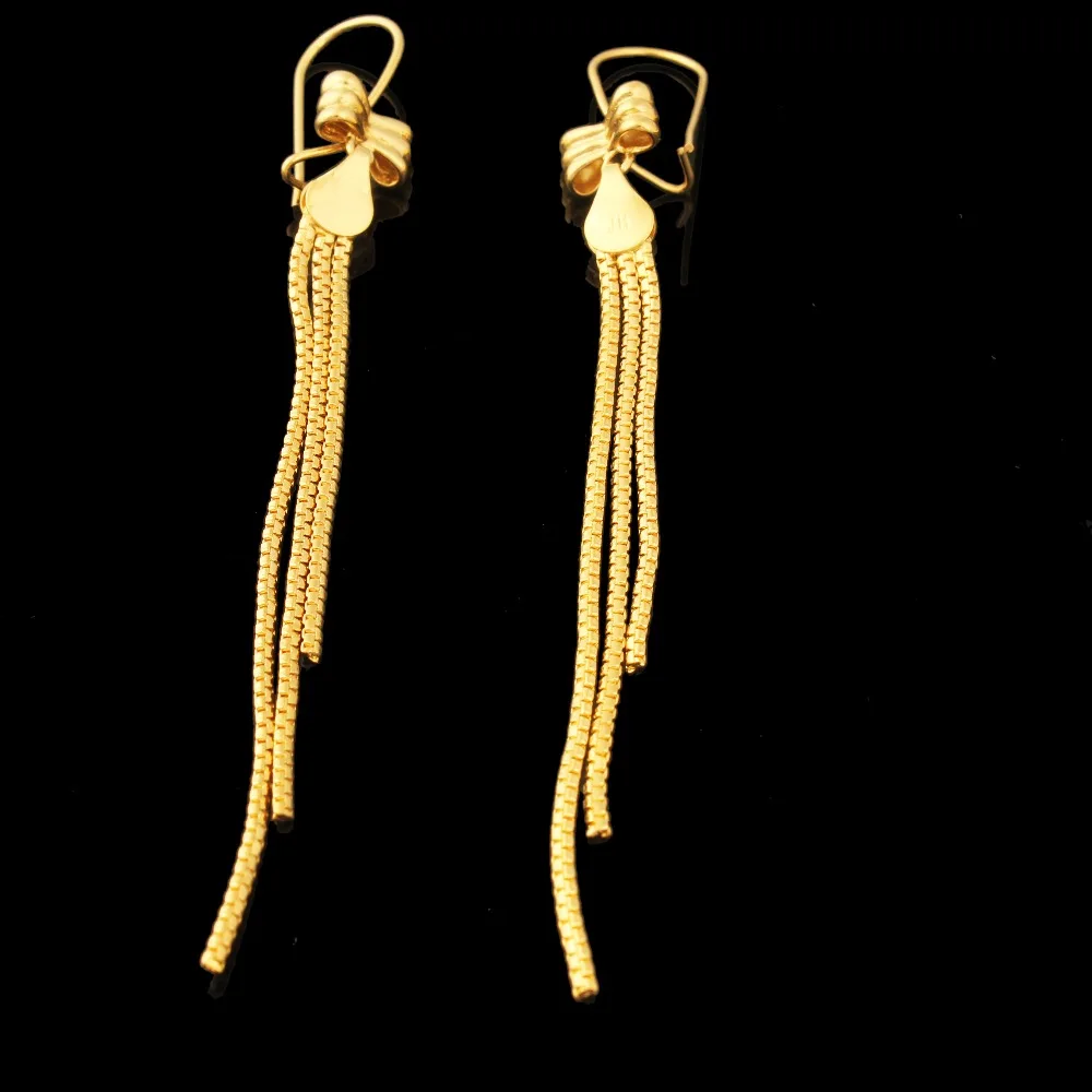 

Adixyn African Style Gold Color boeknot dangle earrings fashion jewelry for women wedding anniversary great gifts