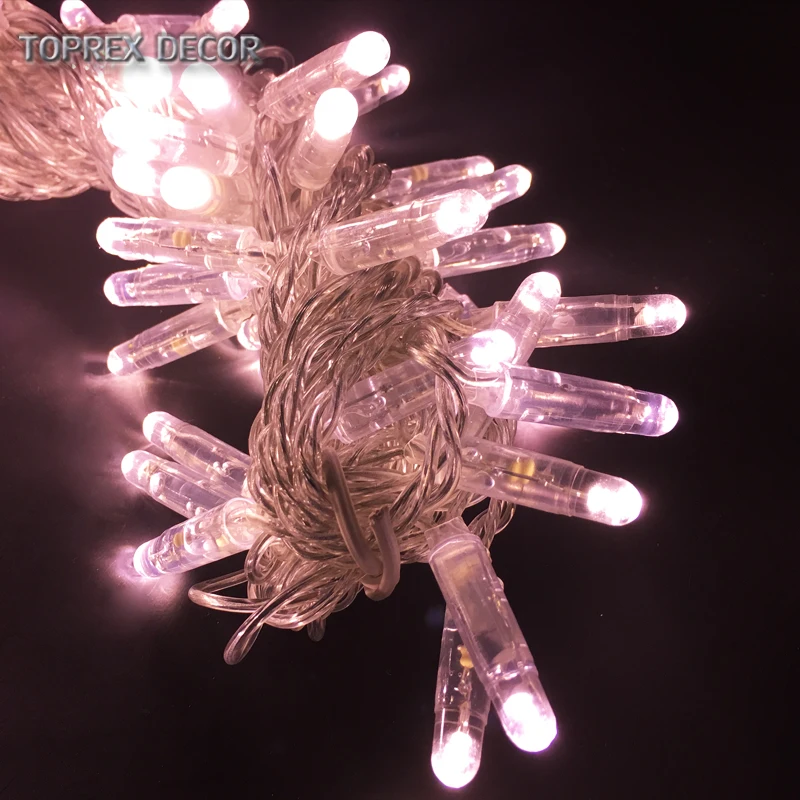 32,8ft розовое Золотое освещение светодиодный струнный Открытый водонепроницаемый IP68 сказочные огни Рождественские огни navidad Свадебные украшения