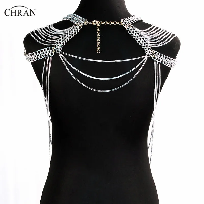 Женский бюстгальтер с цепочкой Chran без косточек украшения для тела укороченный