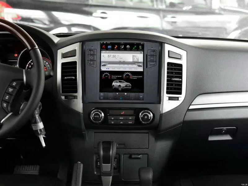 Discount NEW Tesla Style 2 Din Android 7.1 Car Radio GPS Navigation DVD Player for MITSUBISHI Pajero V97 V93 Shogun Montero 2008-2016 3G 3