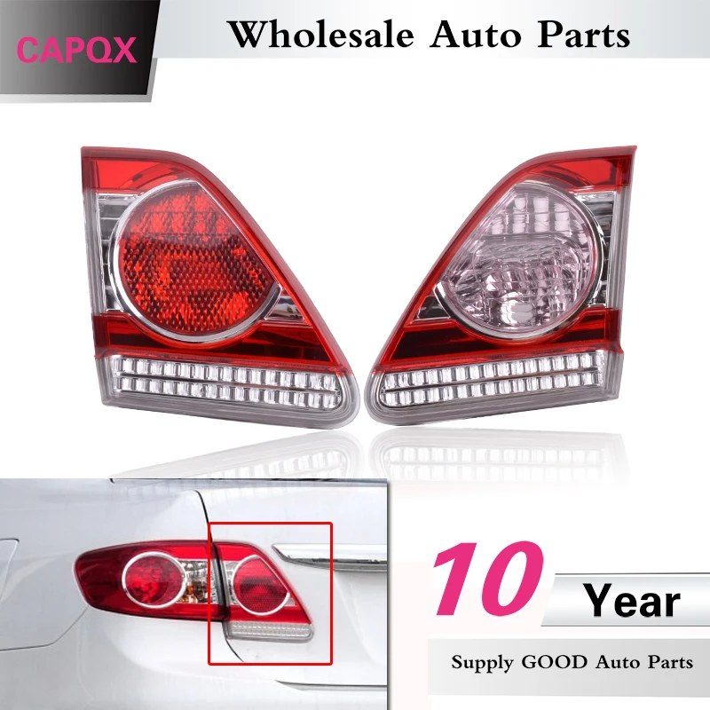 1 Pair Rear Bumper Left Right Lamp Reflector Red Fit For Toyota Corolla 11 12 13