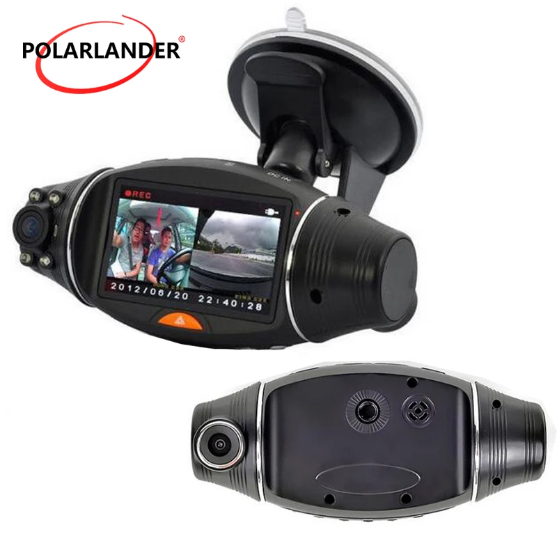Автомобильная камера R310 видеорегистратор с двумя объективами HD инфракрасная