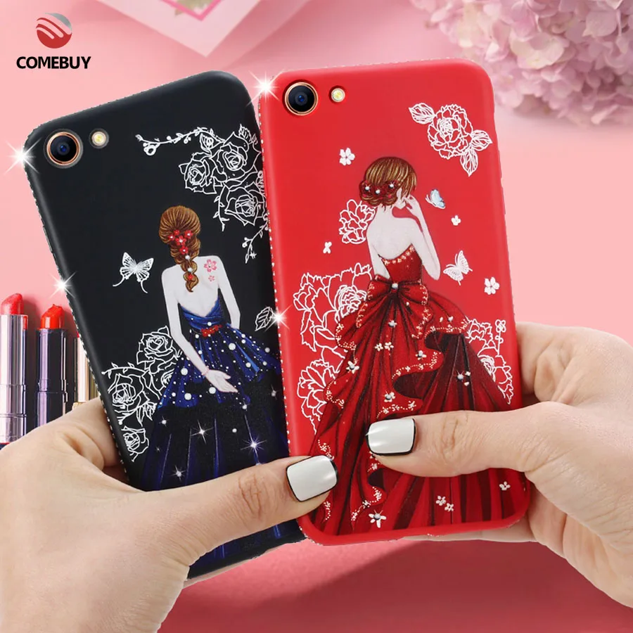 COMEBUY для Oppo A83 кейс Мягкий ТПУ силиконовый 3D роспись богиня рисунком ювелирное