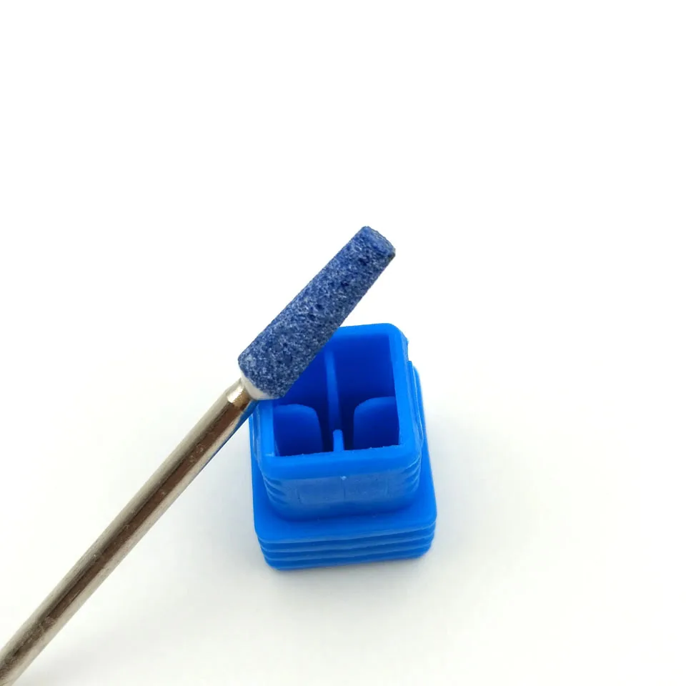 HYTOOS, сверло для ногтей синего корунда, 3/32 дюйма, вращающийся керамический камень, сверло для маникюра, электрическая дрель, аксессуары, фрезы для ногтей, инструмент