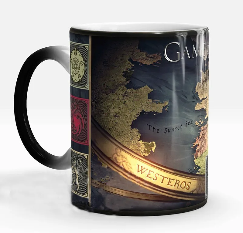 

Game of Thrones Mugs House Stark Coffee Mug Heat Transfer Mugs Transforming Cup