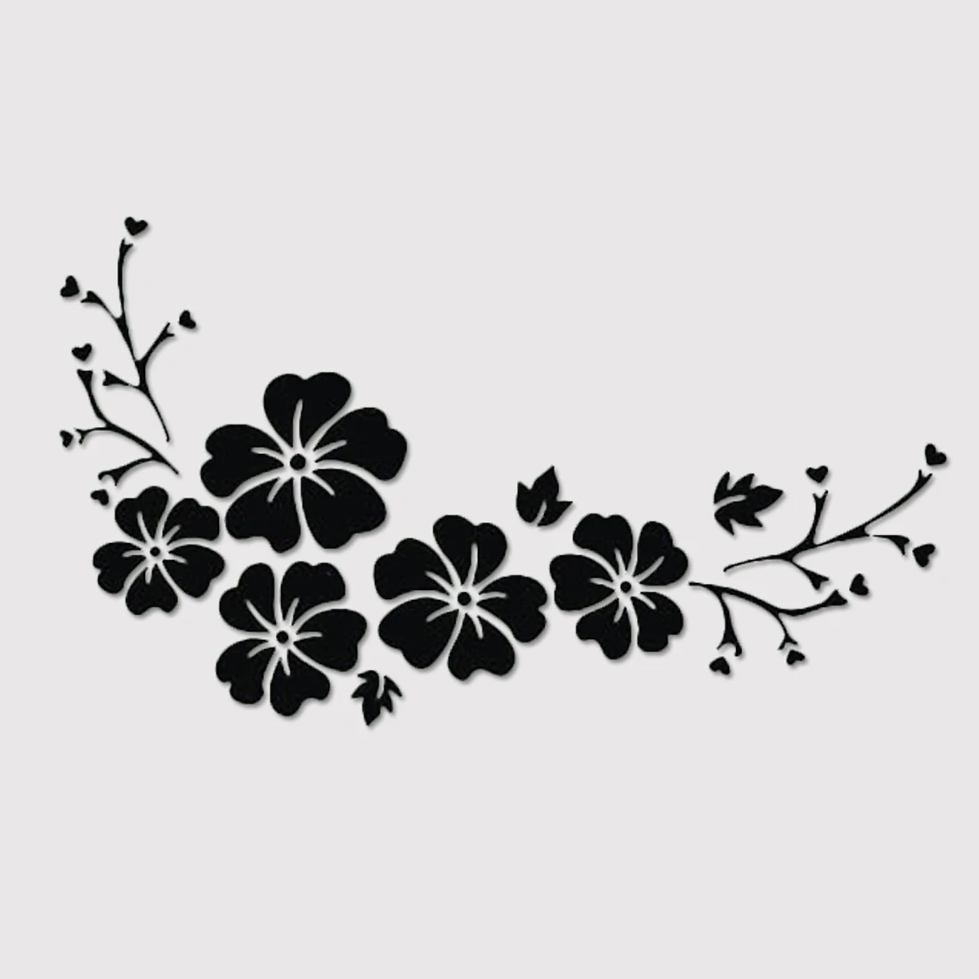 

Dewtreetali New Arrival 30*14CM Waterproof Sticker Engraving Flower Pattern Car Sticker Delicate Car Stickers