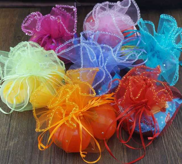 Us 10 99 Whole 100 X Red Pink Purple Orange Fuchsia Organza Bag Candy Wedding Favor Gift In Bags Wring Us 10 99 Whole 100 X Red Pink Purple Orange Fuchsia Organza Bag Candy Wedding Favor Gift In Bags Wring