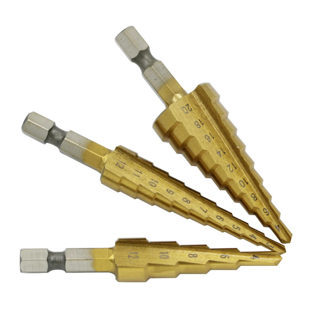 Wholesale High Quality 3pcs/set Step Drill Bit Set Hss Cobalt Multiple