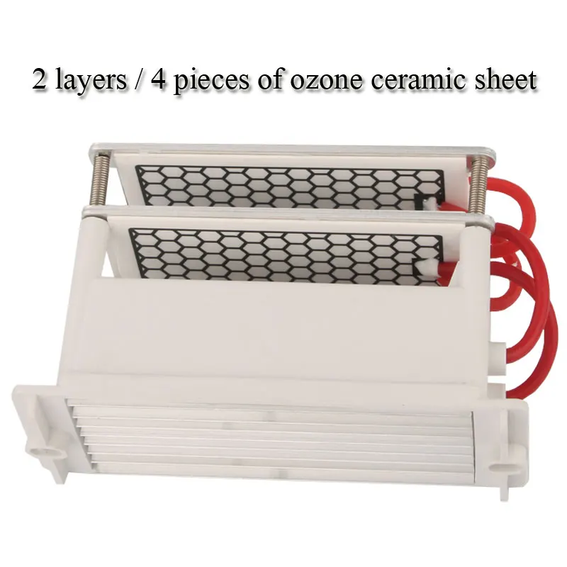 Ozone Generator 20g 220V double Ceramic Plate Ozonizer for water Air sterilize Purifier treatment Integrated ozone generator