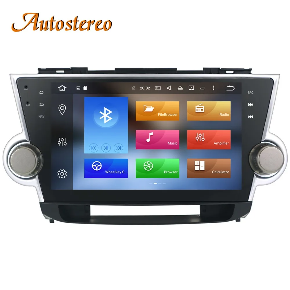 Flash Deal Auto stereo Android 8 Car No DVD player GPS Navigation For Toyota HIGHLANDER 2008-2014 multimedia radio tape recorder head unit 4
