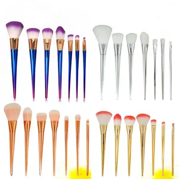 

2018 Fashion Pro Lady 7 PCS Makeup brushes Set Foundation Powde Brush Kit Face Contour Eyeshadow Make up Beauty Cosmetic Tools