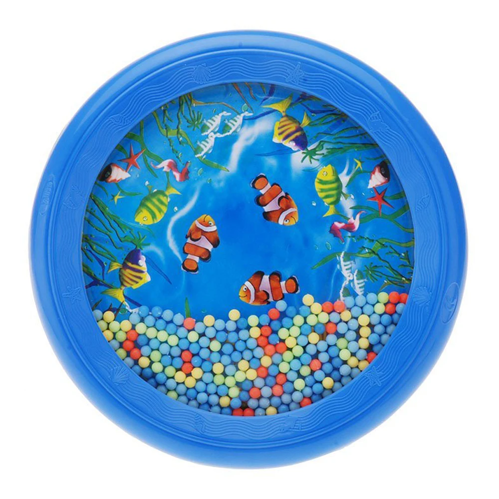 SPMI Ocean Wave Bead Drum Gentle Sea Sound Musical Educational Toy Tool