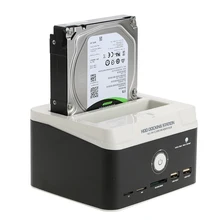 2," /3,5" USB 2,0 на SATA IDE Внешний жесткий диск Док-станция кардридер USB 2,0 концентратор с OTB One Touch резервного копирования