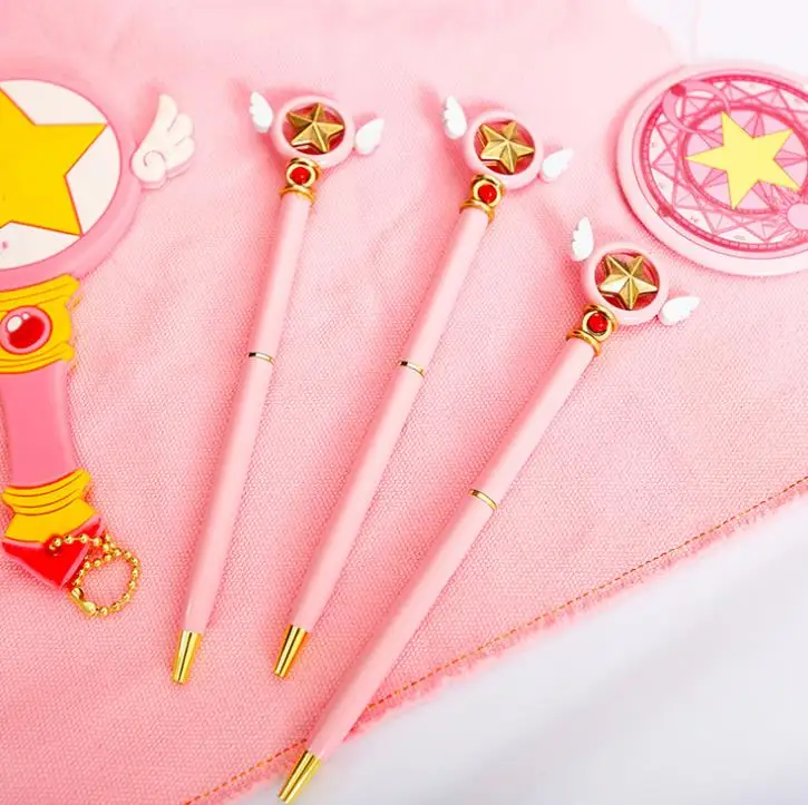 1 шт. популярный аниме Cardcaptor Sakura Star Key Шариковая ручка школьные канцелярские принадлежности косплей реквизит подарок