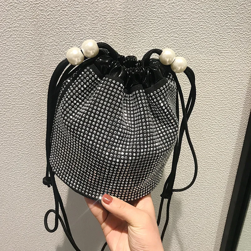 

Women Bag Crossbody Bags for Women Shoulder Bucket Purses Cross Body Leather Sequin Shopping Bags In Stock