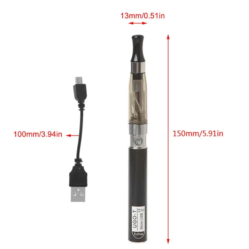 Ugo T 2 Battery USB charge blister Kit Electronic Cigarette liquid Replaced Ego Ce4 atomiaer E cigs Hookah Ce4 Vaper pan smoke