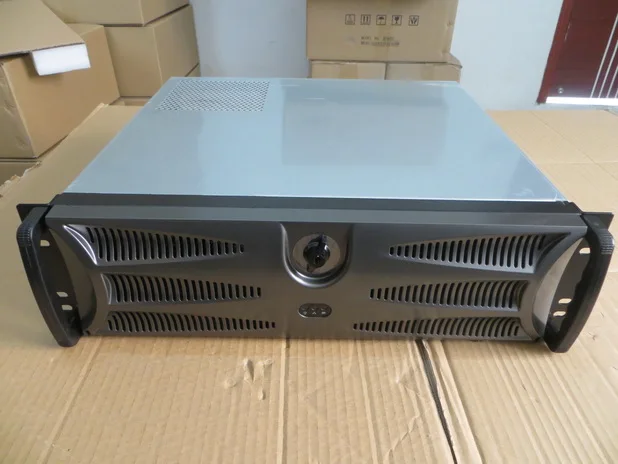 Cheap 3U industrial control server chassis front panel with butterfly lock 1.2 thick 380 deep short chassis Cheap 3U industrial control server chassis front panel with butterfly lock 1.2 thick 380 deep short chassis