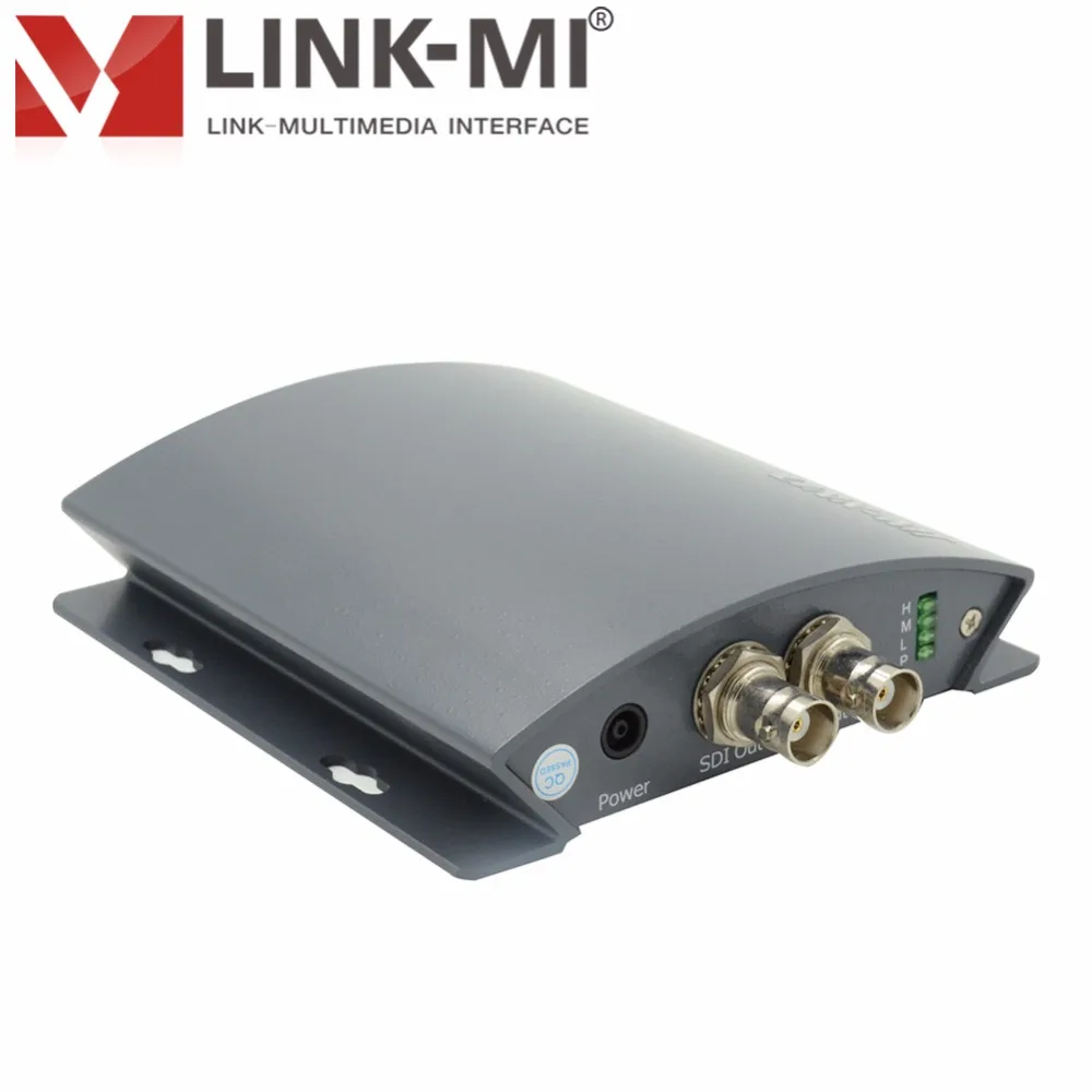 LINK-MI LM-PHS01 HDMI to BNC HD SDI Converter to 1080p With Analog Stereo Audio Control DIP Switch HDMI input signal adaptively