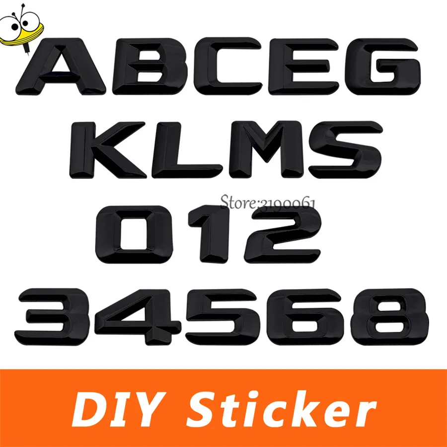 

Auto Car Styling DIY Sticker Car Rear Sticker Emblem Badge Decal For Mercedes Benz A B C E S ML CLK GLK SLS GLA Class W176 W211